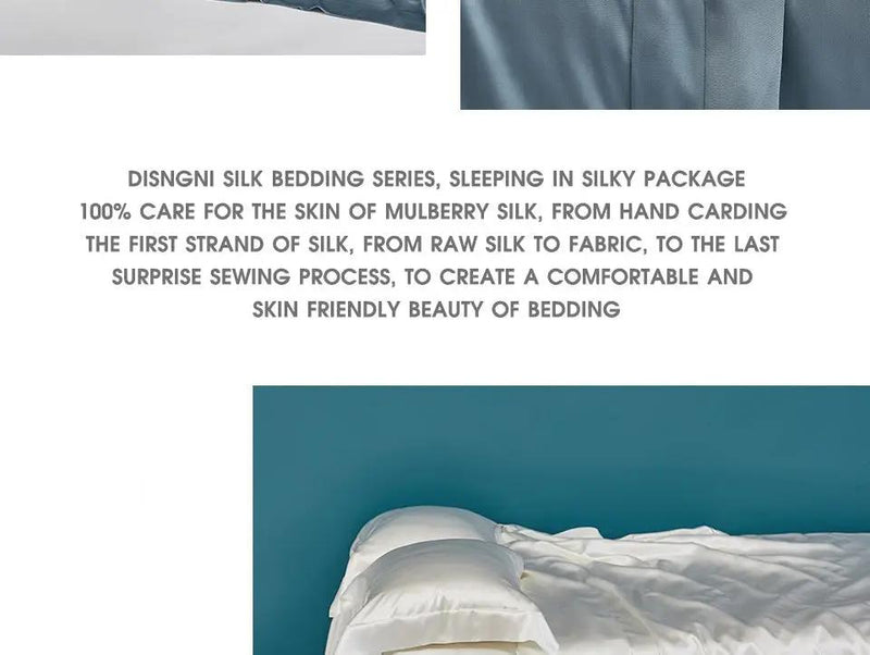 LuxeSilk Couture: Premium Mulberry Silk Bedding Set