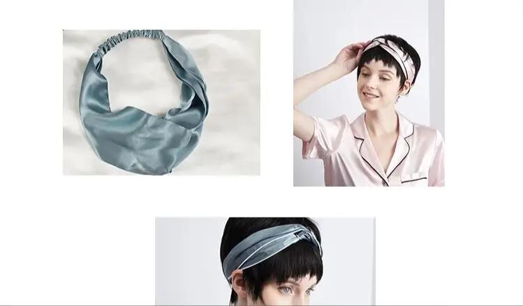 Harmony Duo: Mulberry Silk Headband Set in Pink and Blue