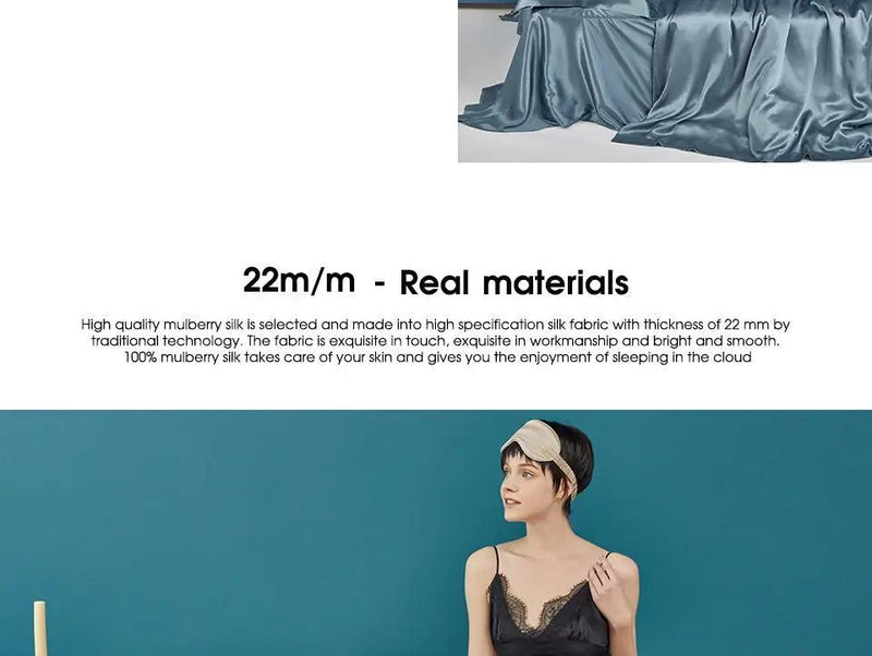 LuxeSilk Couture: Premium Mulberry Silk Bedding Set