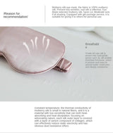 Opulent Opal: Mulberry Silk Blindfold in Milky White